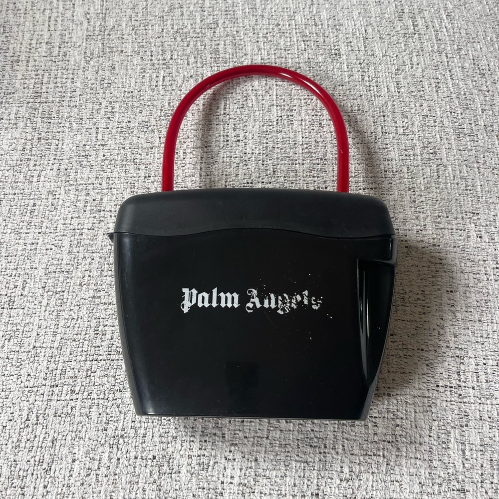 Palm Angels Padlock Bag - Black & Red Colors